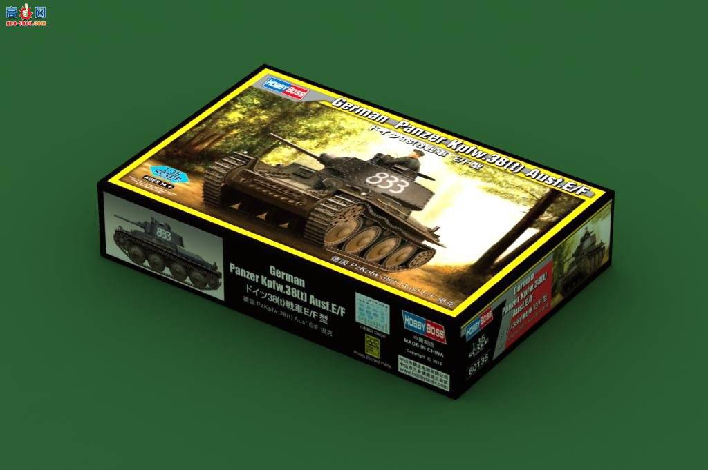 HobbyBoss ̹ 80136 ¹PzKpfw.38(t) Ausf.E/F̹