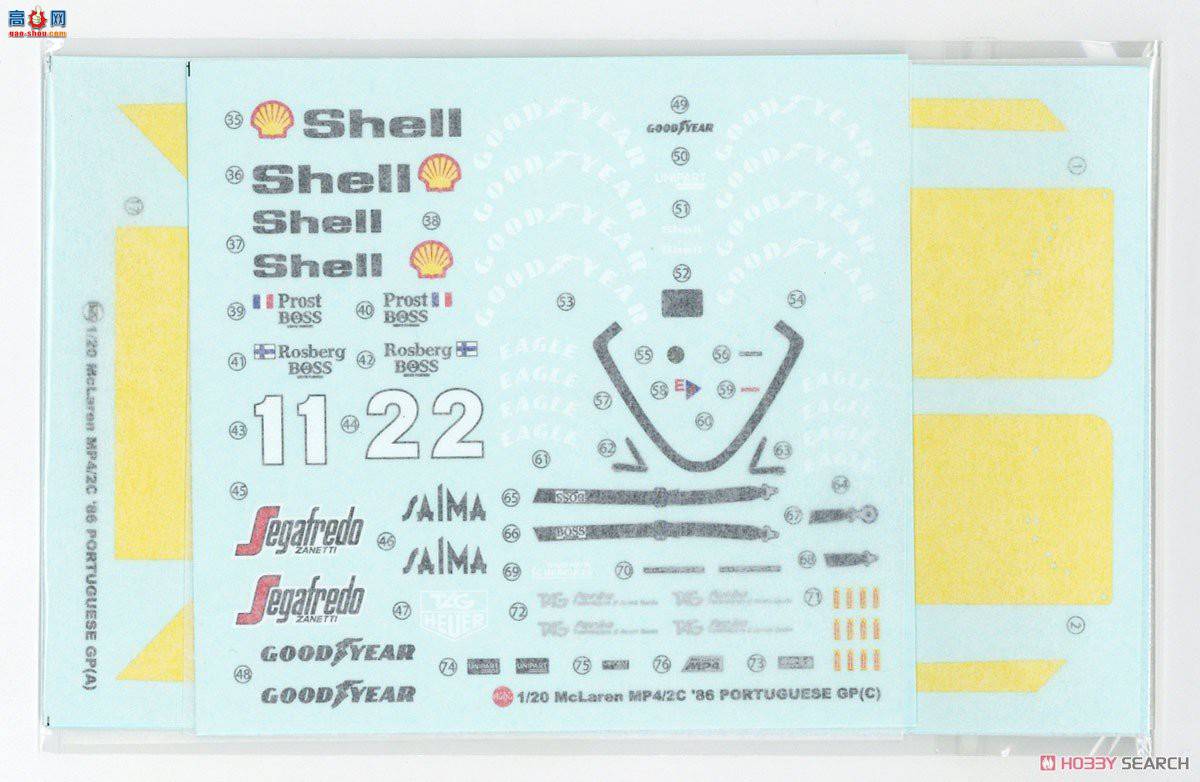 NUNU  20001 McLaren MP4/2C`86GP
