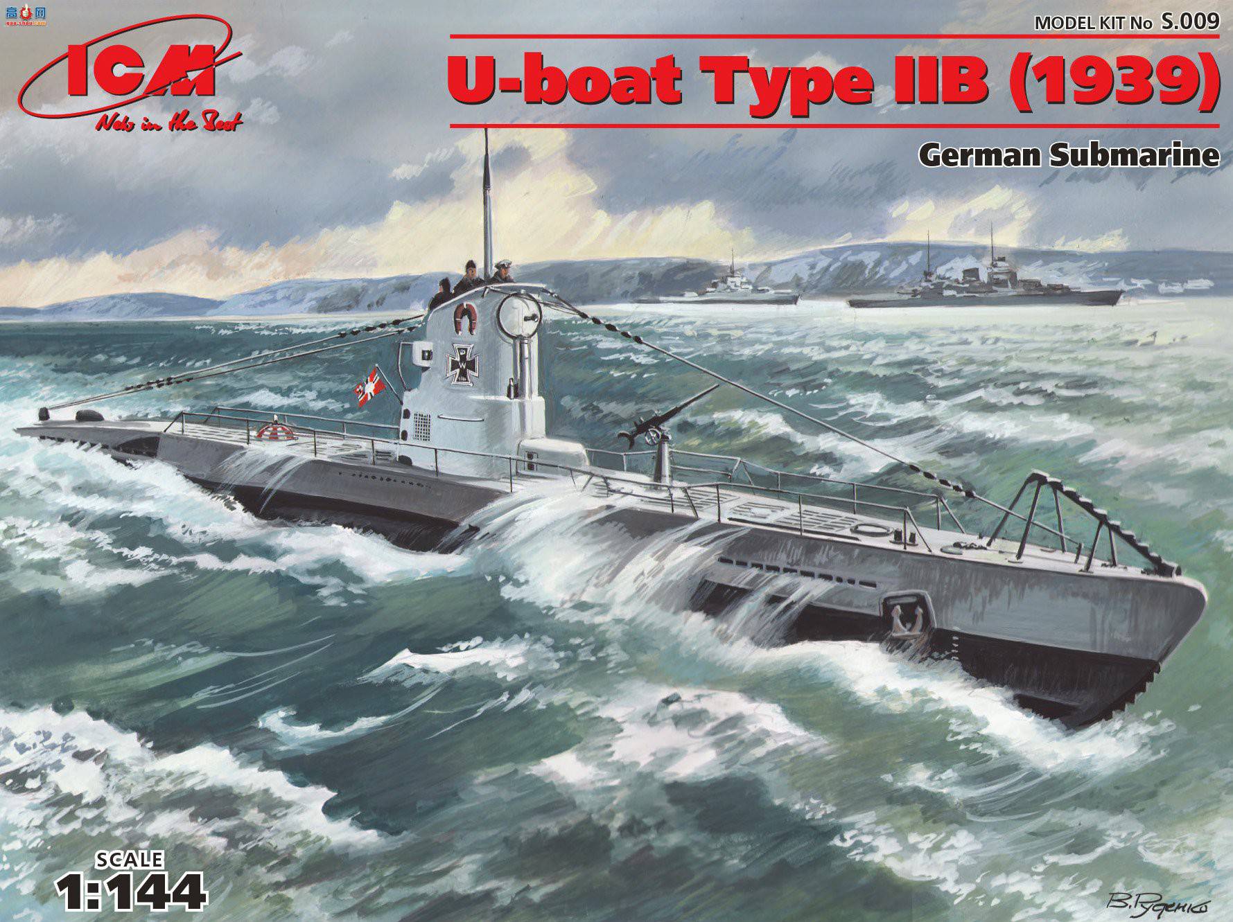 ICM S009 ¹Ǳͧ U-Boat IIB ͣ1939 ꣩