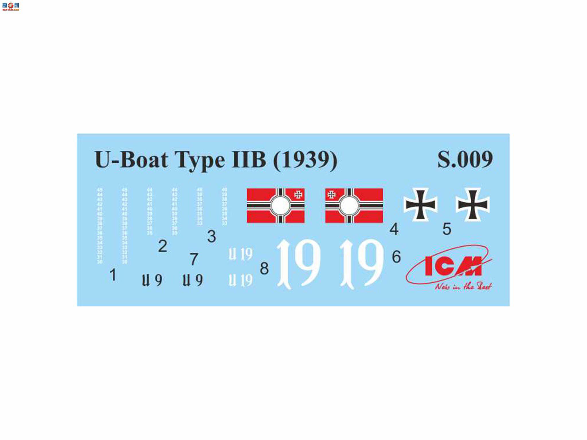 ICM S009 ¹Ǳͧ U-Boat IIB ͣ1939 ꣩