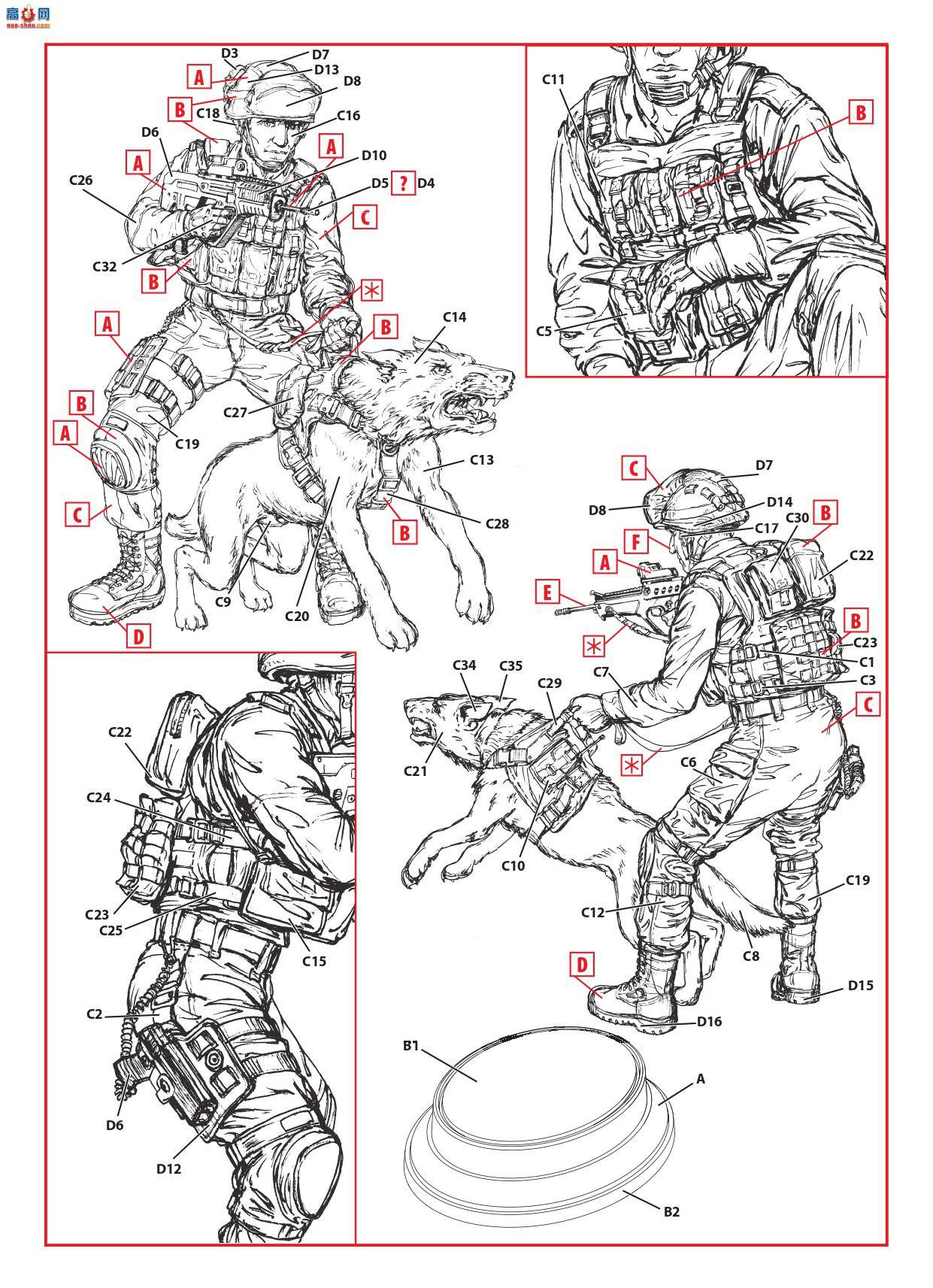 ICM ���� 16102 ��ɫ�й�����K-9 Unitz��OKETZ��