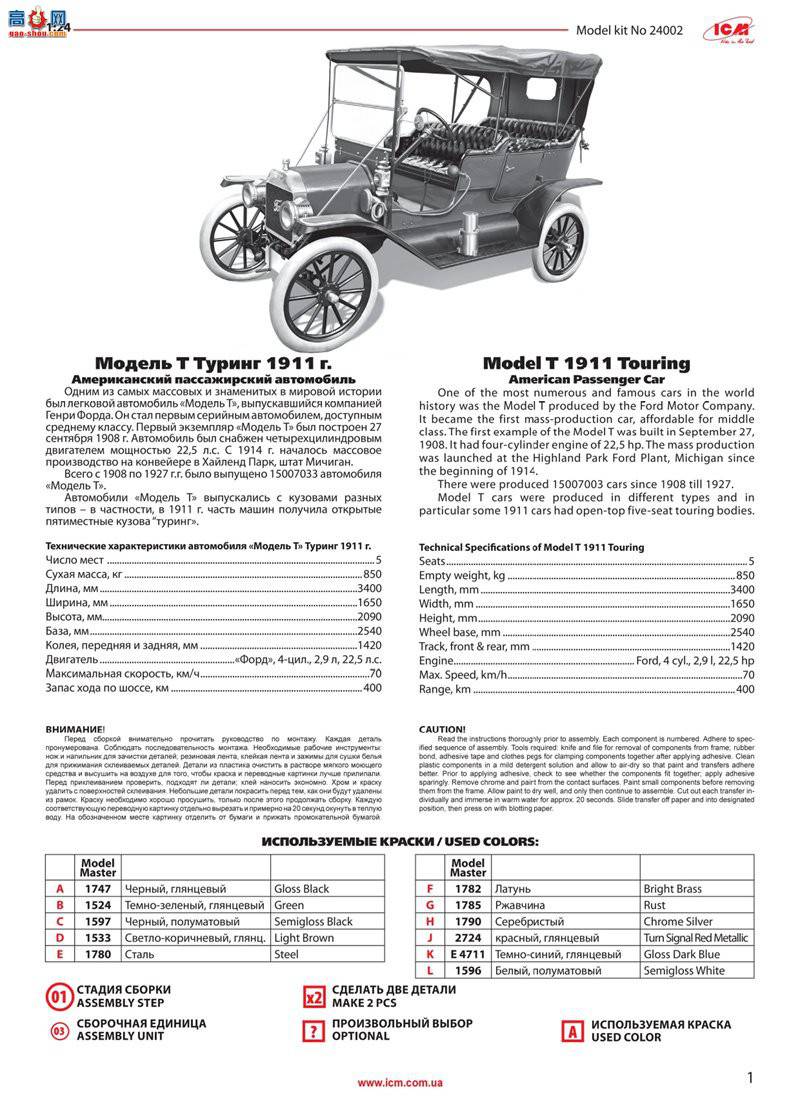 ICM 24002 ó T 1911 г