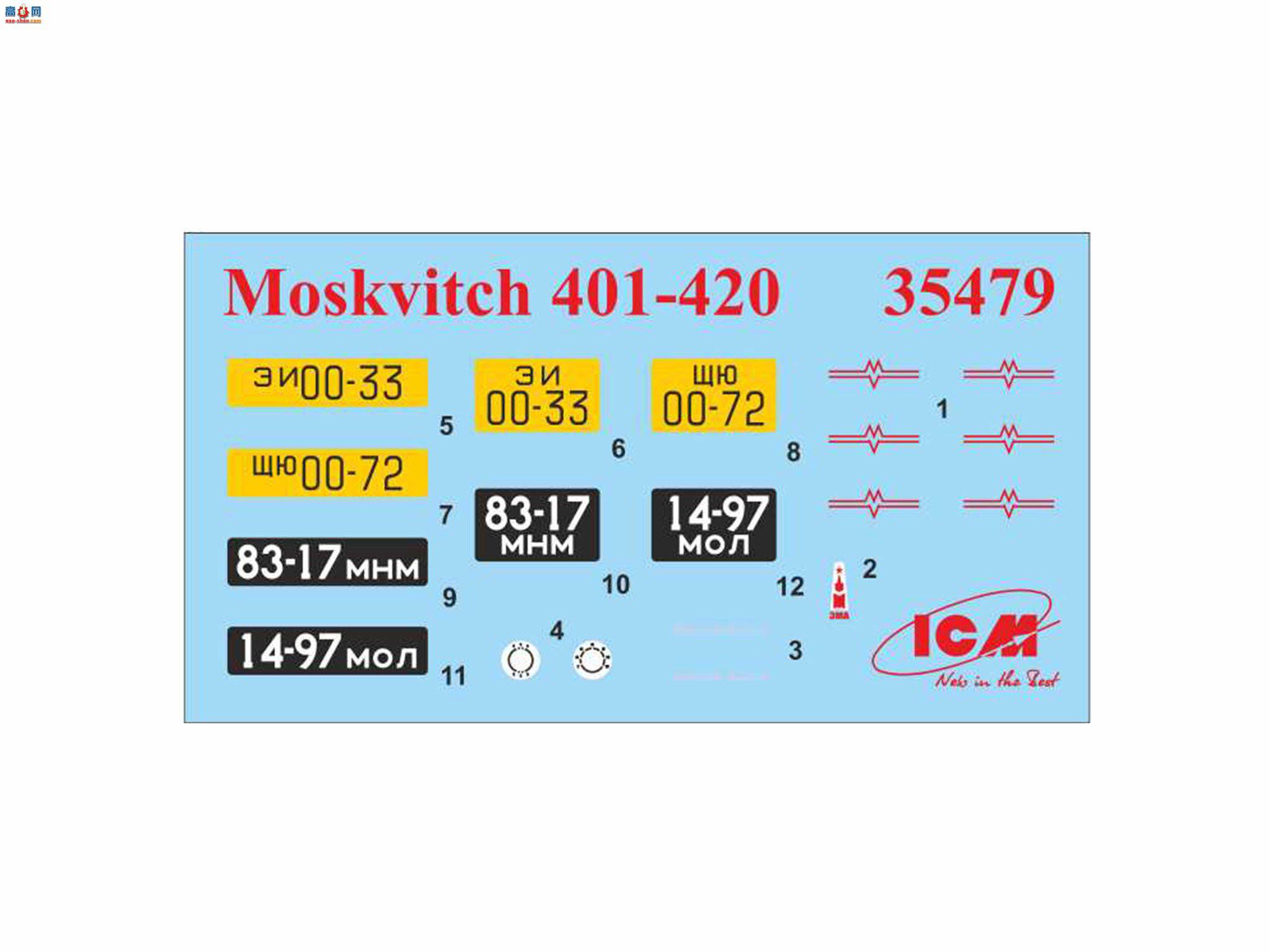 ICM 35479 óMoskvitch-401-420γ