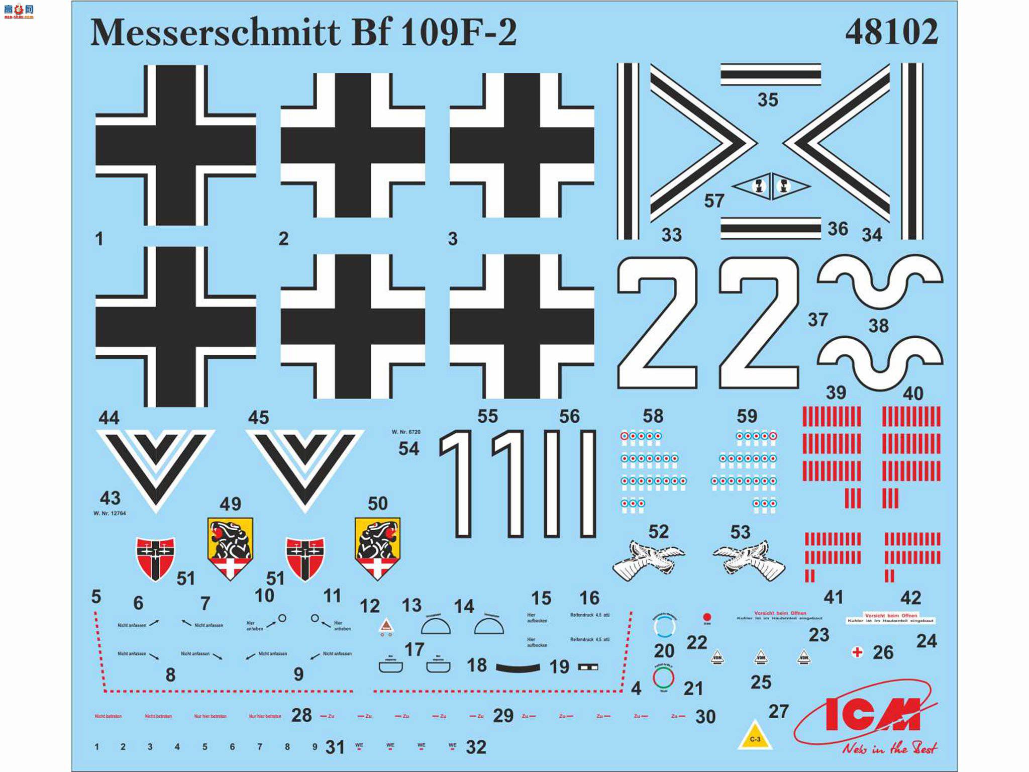 ICM ս 48102 ս¾ս ÷ʩ Bf 109F-2