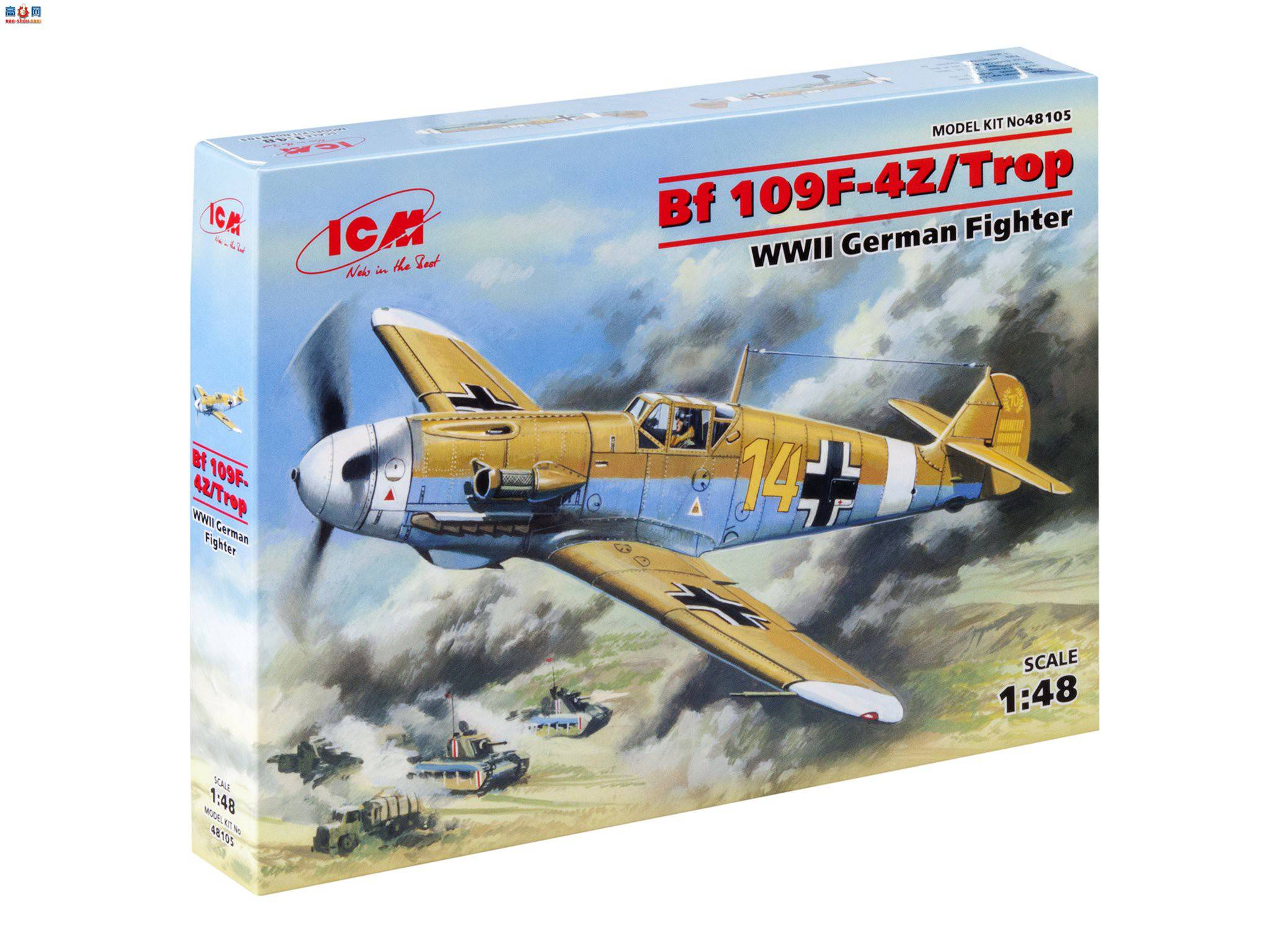 ICM ս 48105 ս¾ս ÷ʩ Bf 109F-4Z/Trop