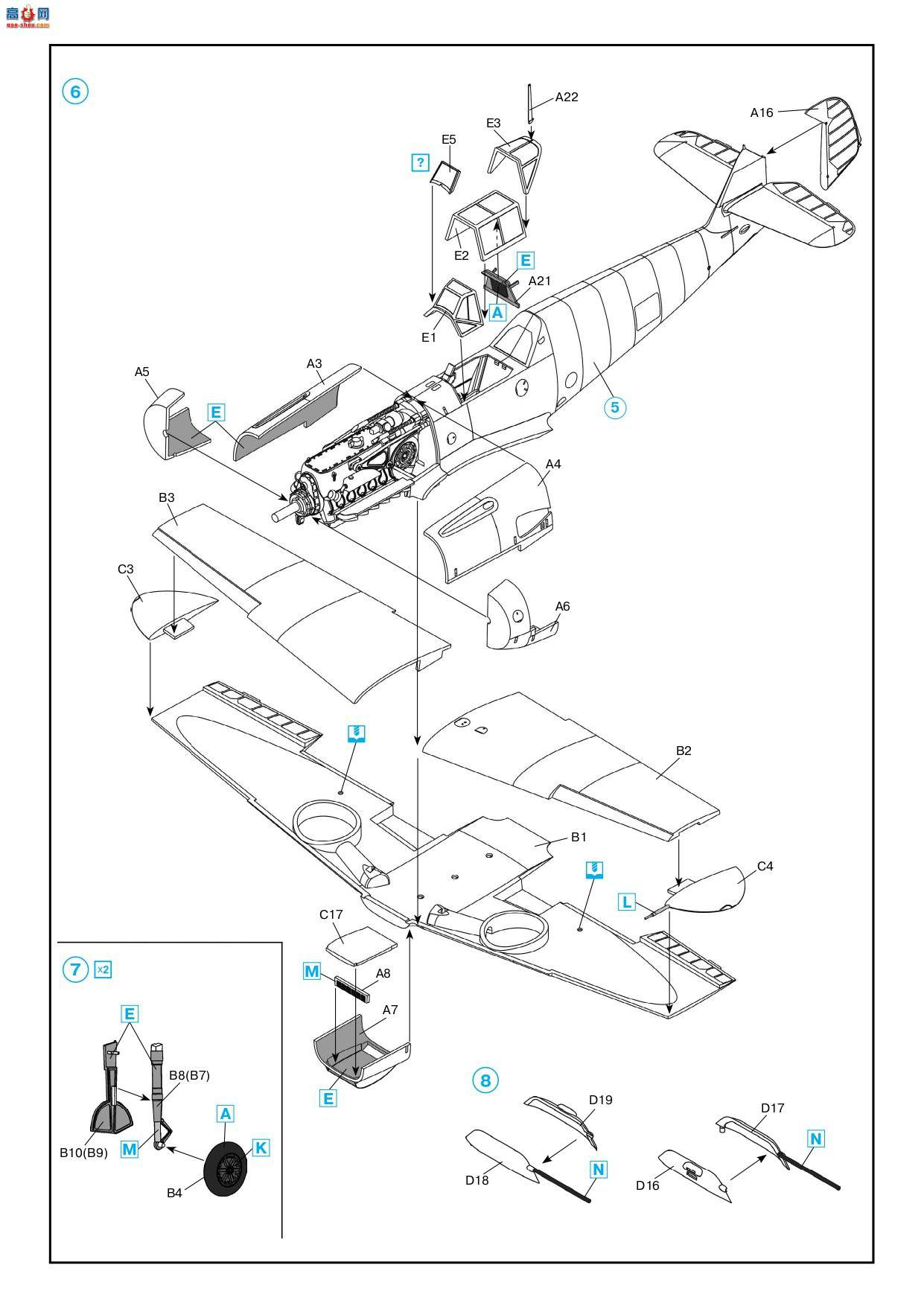 ICM ս 48107 ս¾ս ÷ʩ Bf 109F-4/R6