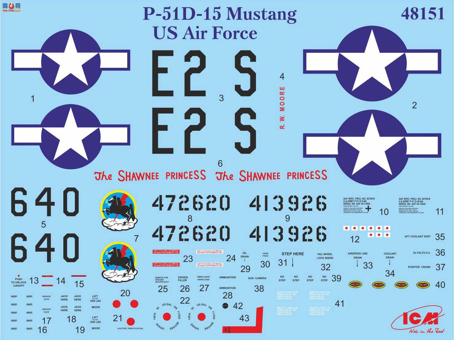 ICM ս 48151 սս Ұ P-51D-15