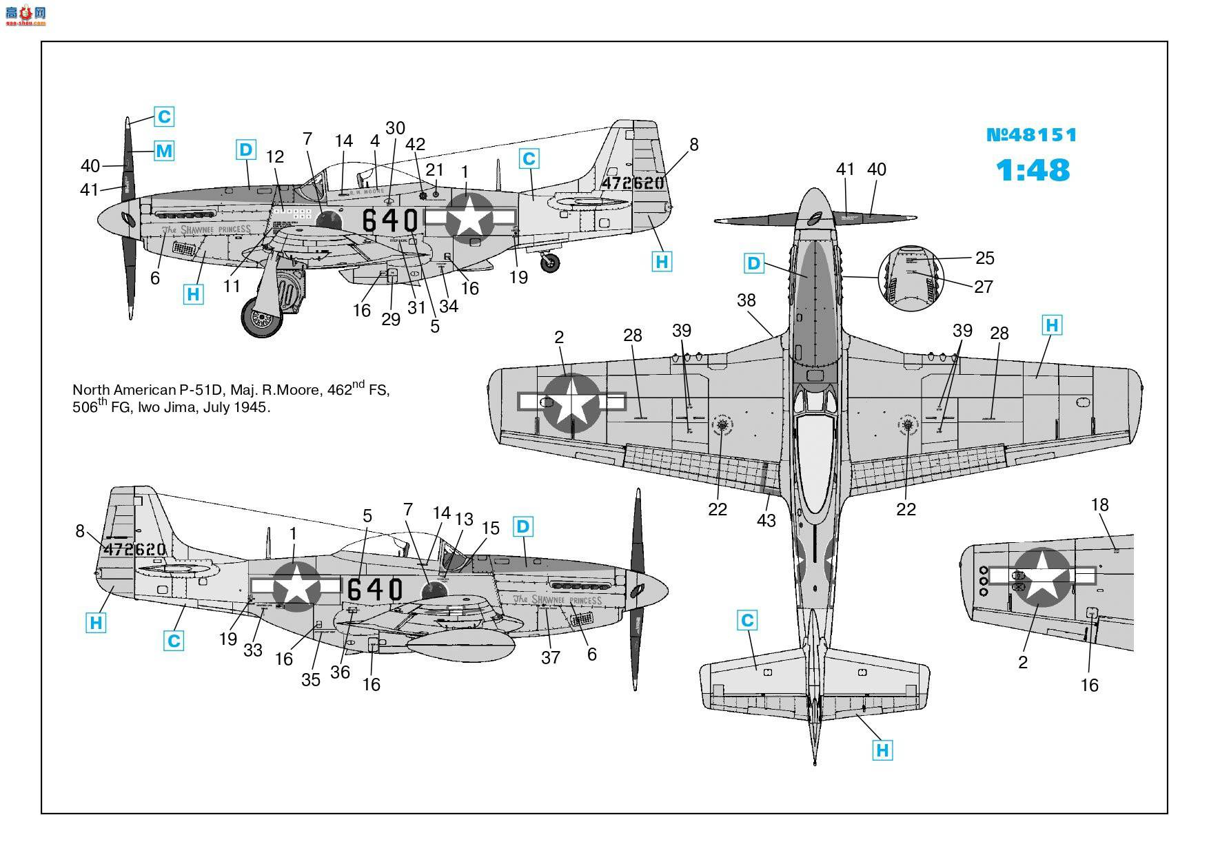 ICM ս 48151 սս Ұ P-51D-15