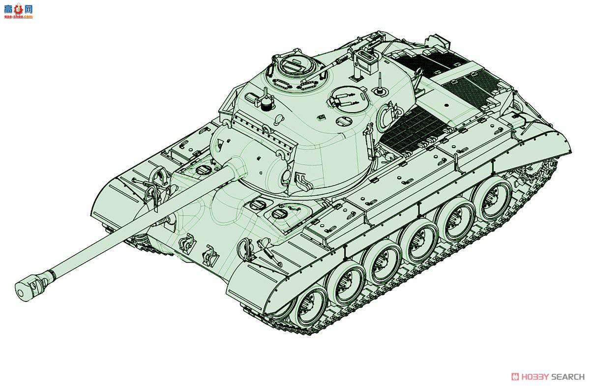 С���� ̹�� 07170 ����M26̹��-90mm T15E2M2�ڹ�