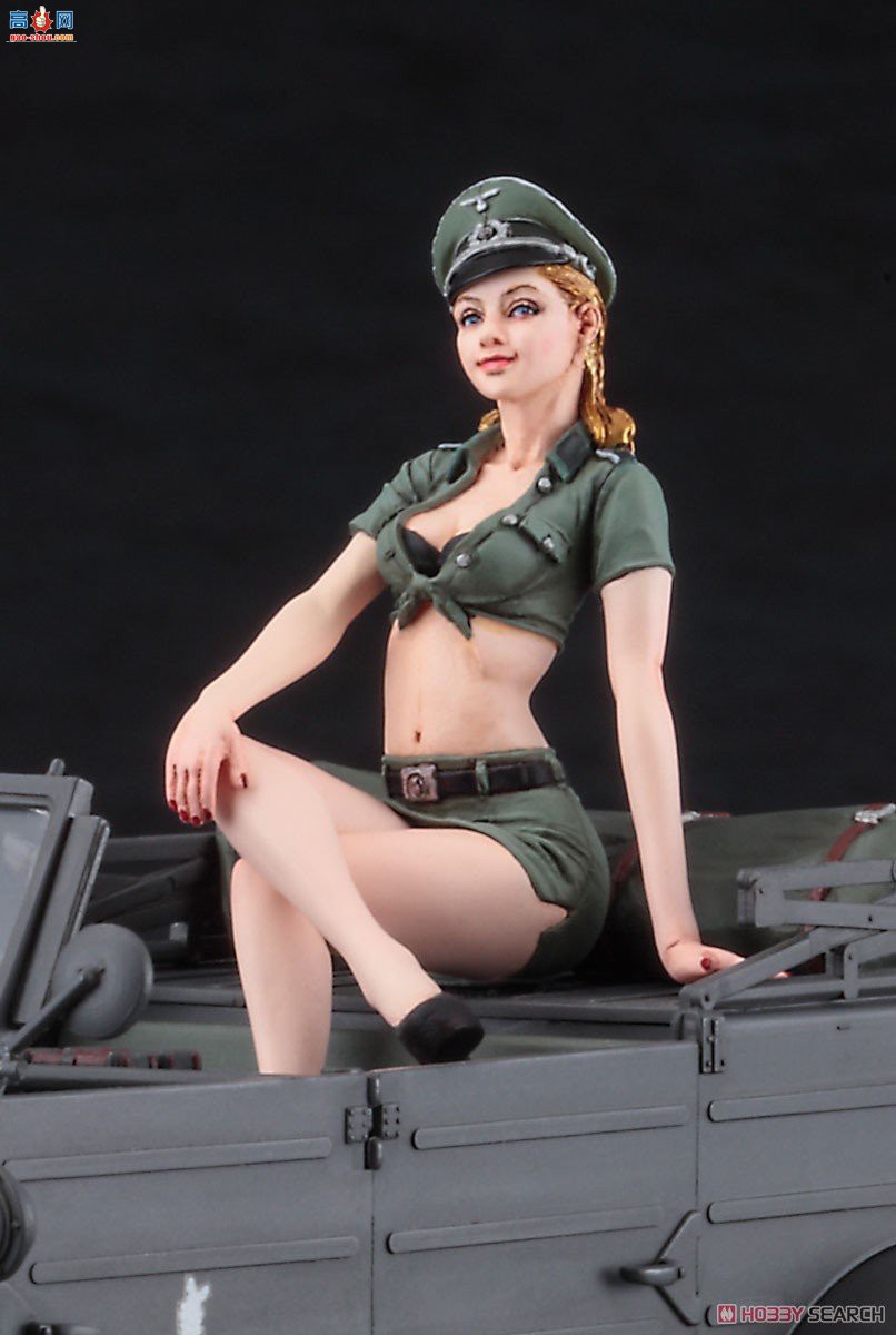 ȴ  SP453 Pkw.K1 Kbelwagen Type 82 Blonde Girls Figure