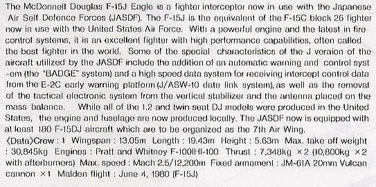 ���ȴ� ս���� 00194 F-15J ӥս 2001