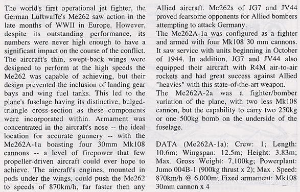 ���ȴ� ս���� 00755 ÷��ʩ���� Me262A ս��