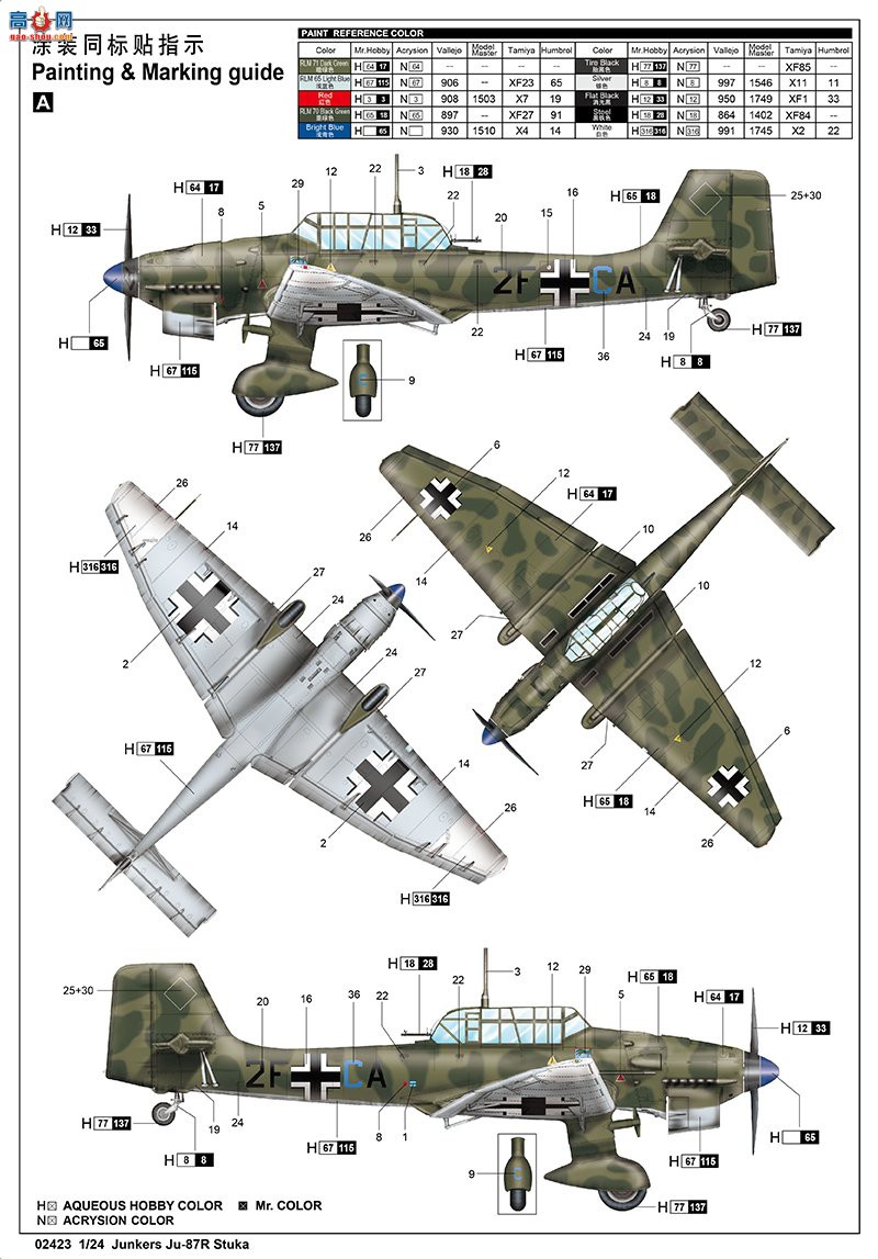 С ս 02423 ¹Ju-87Rը-