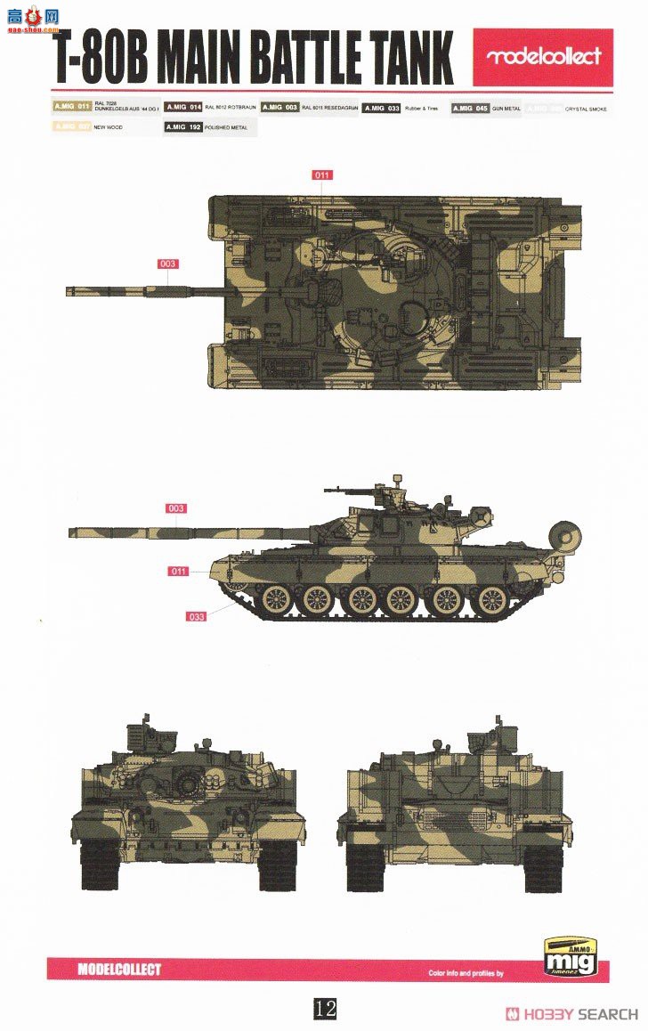 ģ ̹ UA72193 T-80BBǰͣ/BV/BVD̹19701990