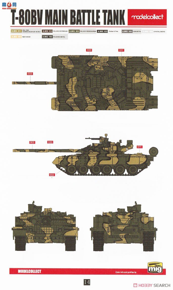 ģ ̹ UA72193 T-80BBǰͣ/BV/BVD̹19701990