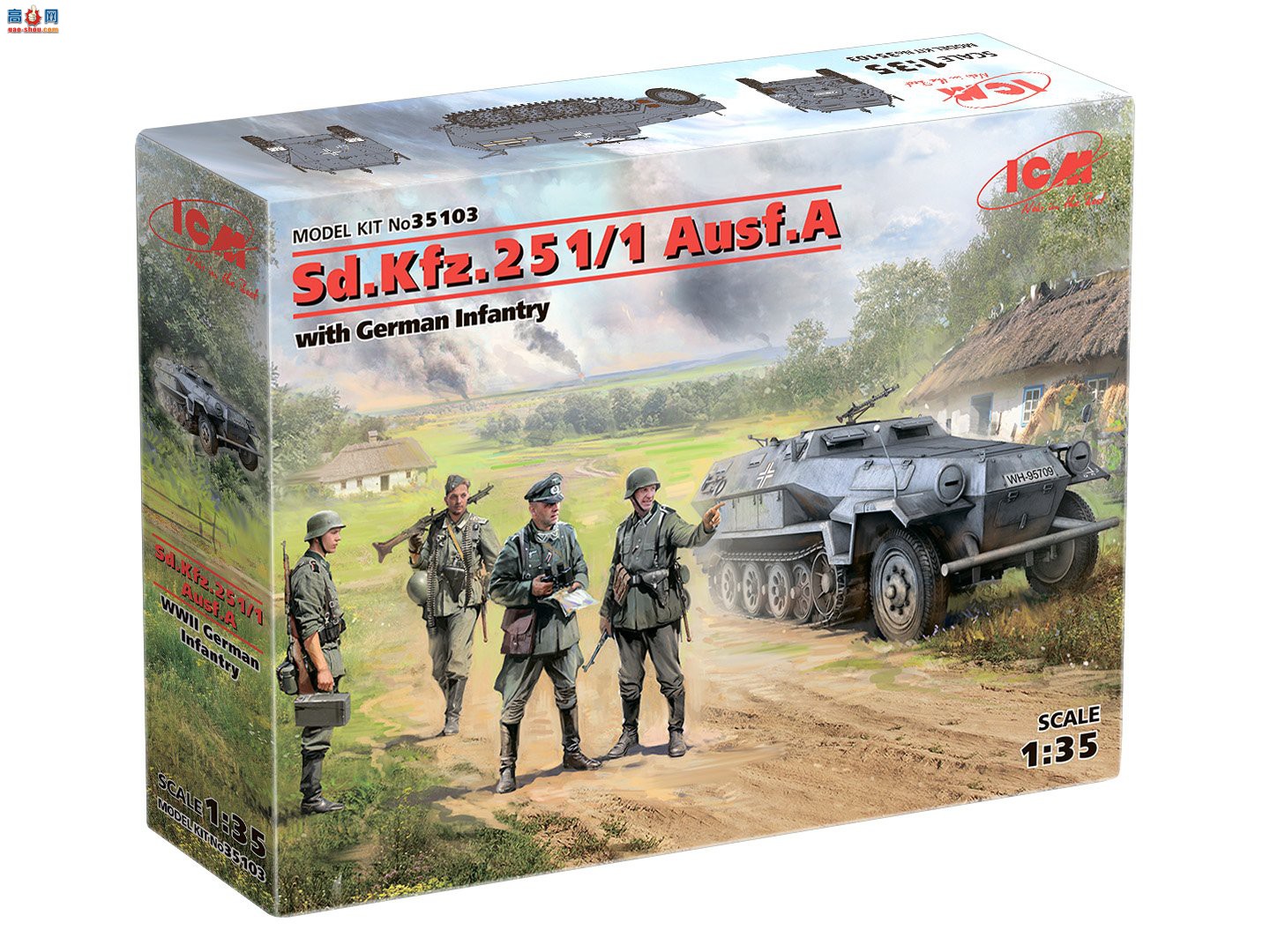 ICM ���Ĵ� 35103 Sd.Kfz.251/1 Ausf.A��¹�����