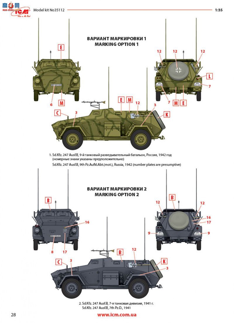 ICM װ׳ 35112 Sd.Kfz. 䱸 MG 34 ǹ 247 Ausf.B