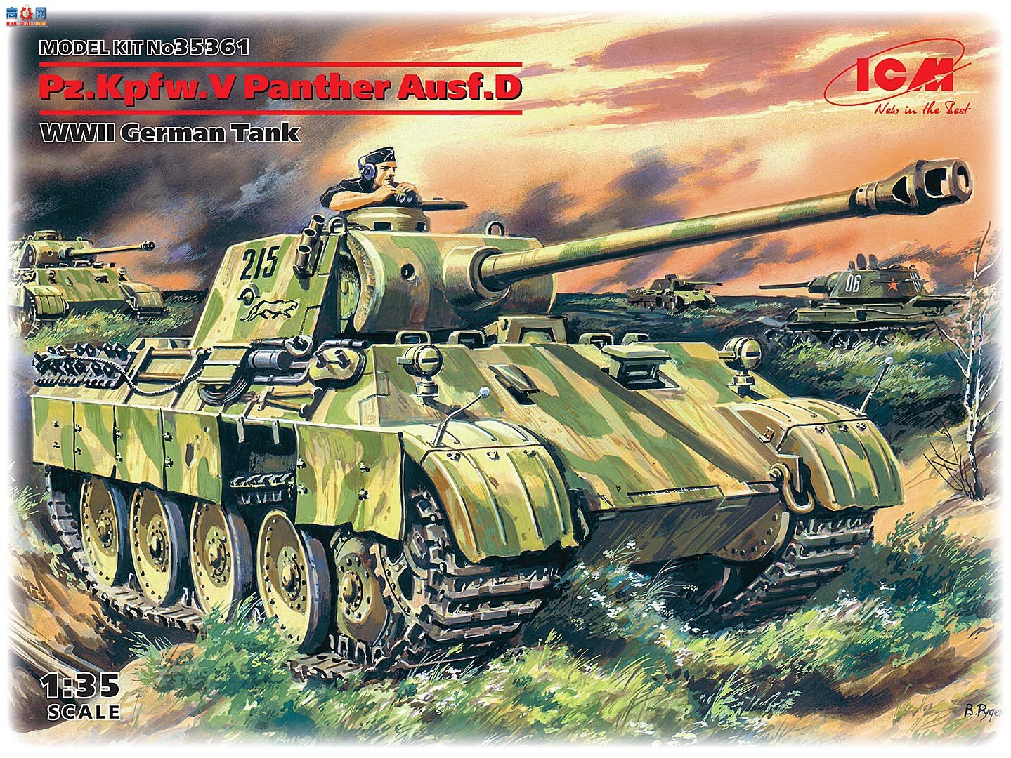ICM ̹ 35361 ս¾̹ Pz.Kpfw.V ڱ Ausf.D