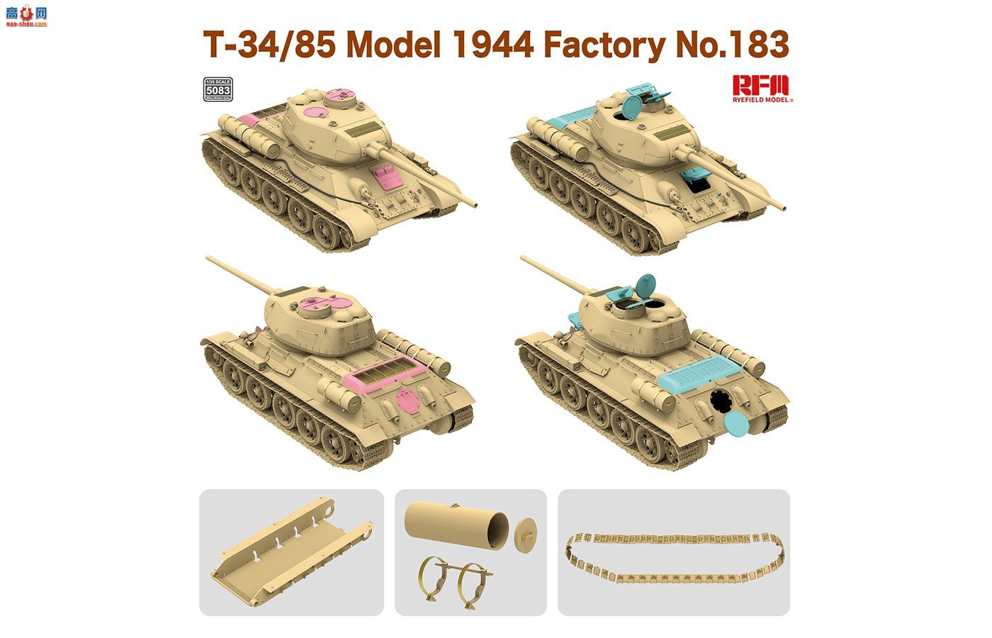 ���� ̹�� 5083 T-34/85��ս̹�� 1944���� 183��