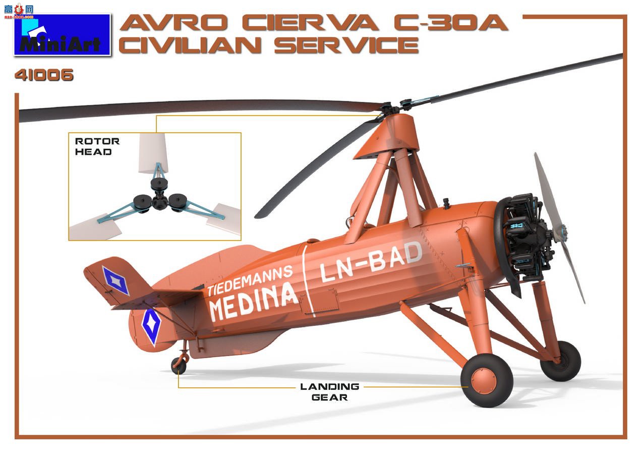 MiniArt ֱ 41006 ¹Avro Cierva C.30A ְԱ