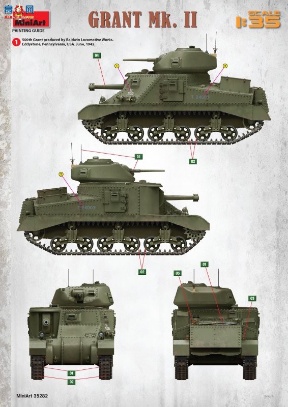 MiniArt ̹ 35282 Grant Mk. II ̹