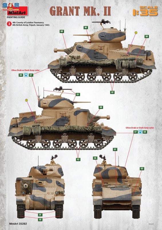 MiniArt ̹ 35282 Grant Mk. II ̹