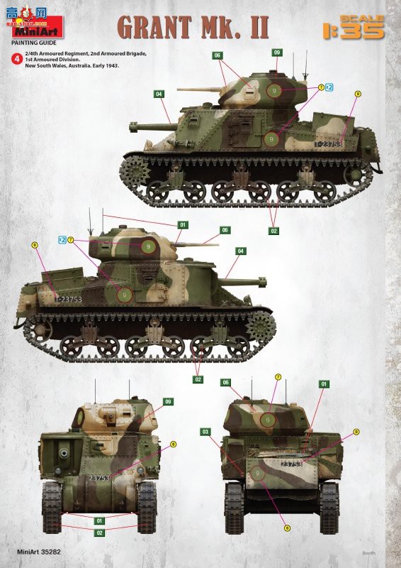 MiniArt ̹ 35282 Grant Mk. II ̹