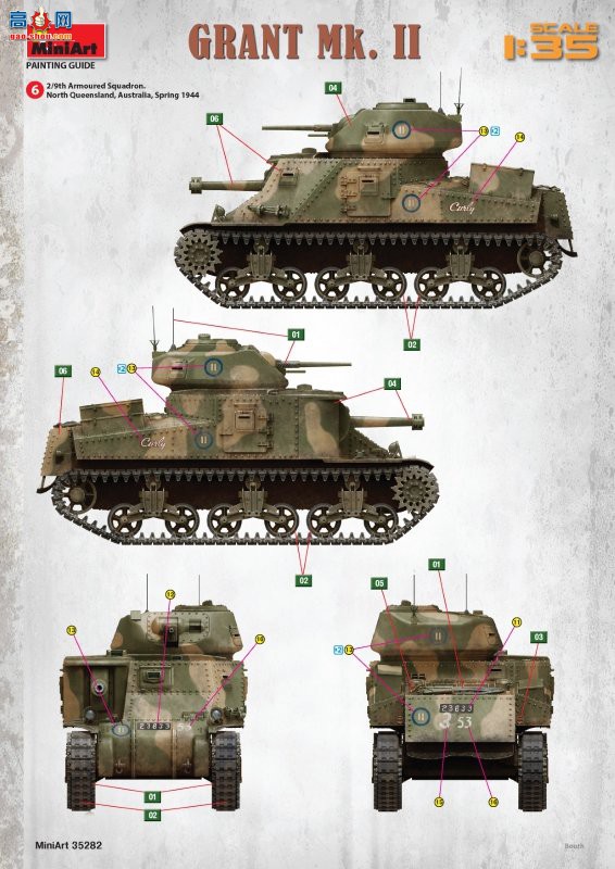 MiniArt ̹ 35282 Grant Mk. II ̹