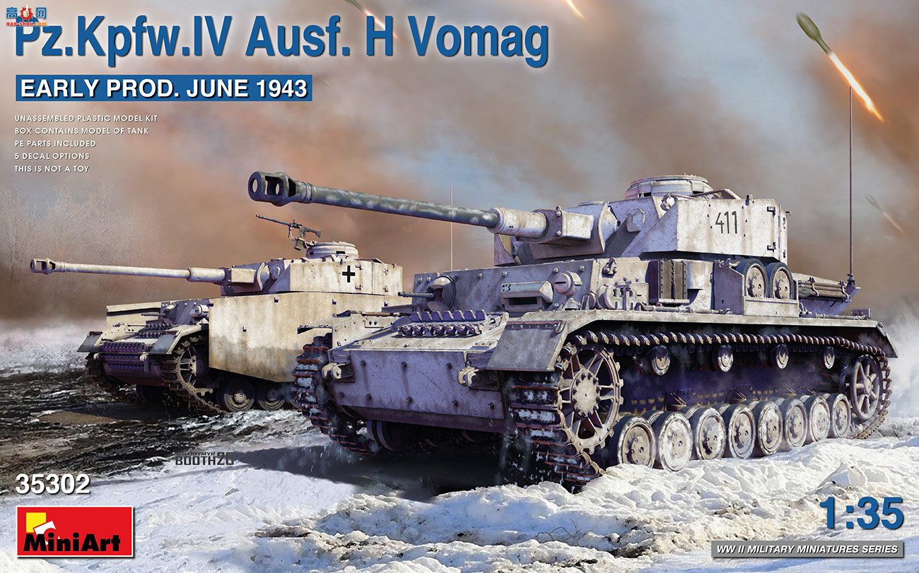 MiniArt ̹ 35302 Pz.Kpfw.IV Ausf. H ĺսVomag.  (1943.6)