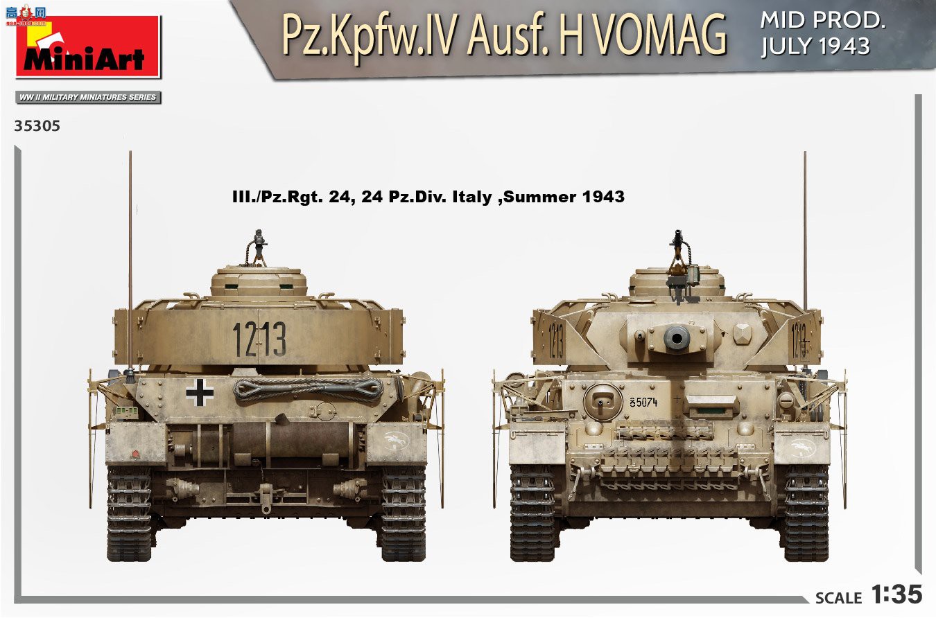 MiniArt ̹ 35305 ¹ Pz.kpfw.IV Ausf.Hĺ̹(19437) ڹ-