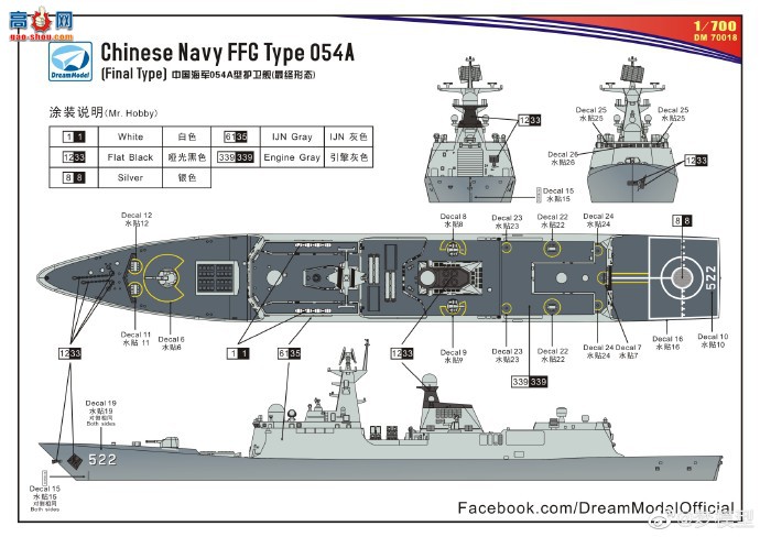 ģƷDM70018  1/700  054A͵