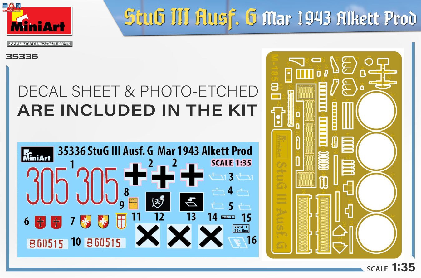 MiniArt ̹ 35336 ¡StuG III Ausf. G ͻ G19434 