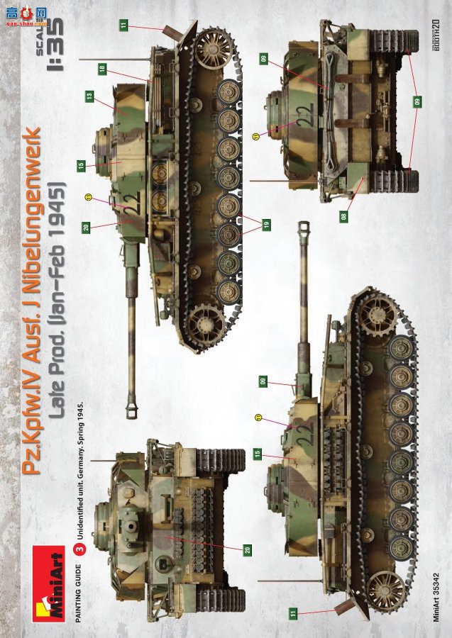 MiniArt ̹ 35342 ¹Pz.Kpfw.IV Ausf. J ĺսᲮ.1945.1...