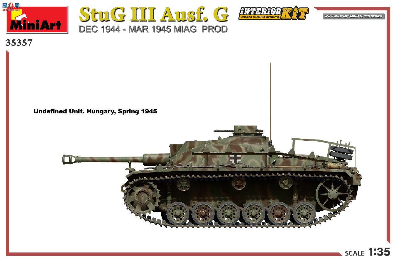 MiniArt ̹�� 35357 StuG III Ausf.G 1944��12�¨C1945��3��MIAG��Ʒȫ�ڹ�