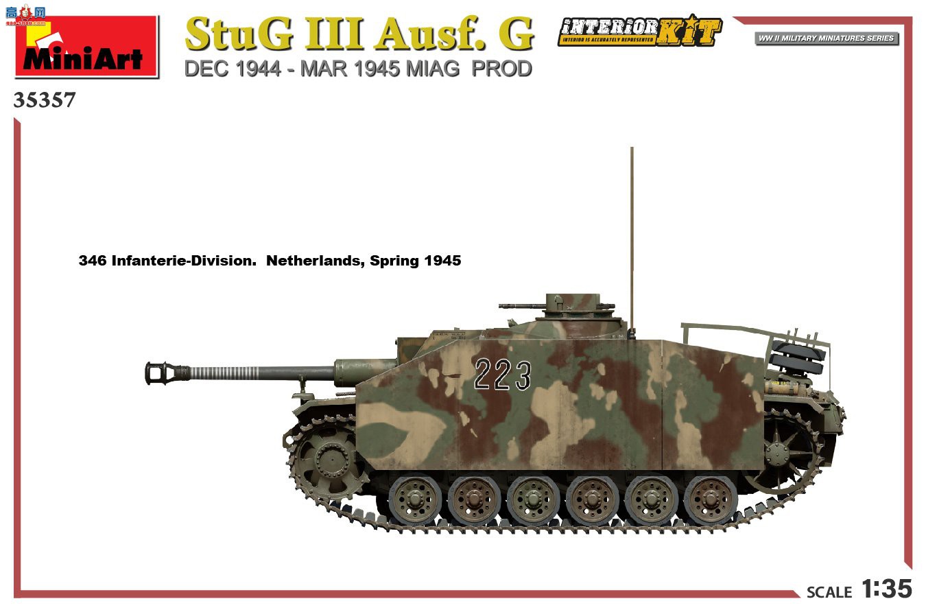 MiniArt ̹�� 35357 StuG III Ausf.G 1944��12�¨C1945��3��MIAG��Ʒȫ�ڹ�