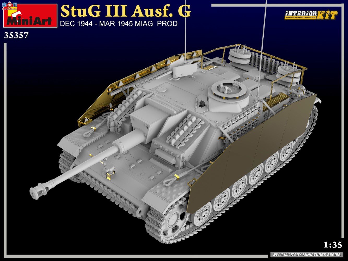 MiniArt ̹�� 35357 StuG III Ausf.G 1944��12�¨C1945��3��MIAG��Ʒȫ�ڹ�