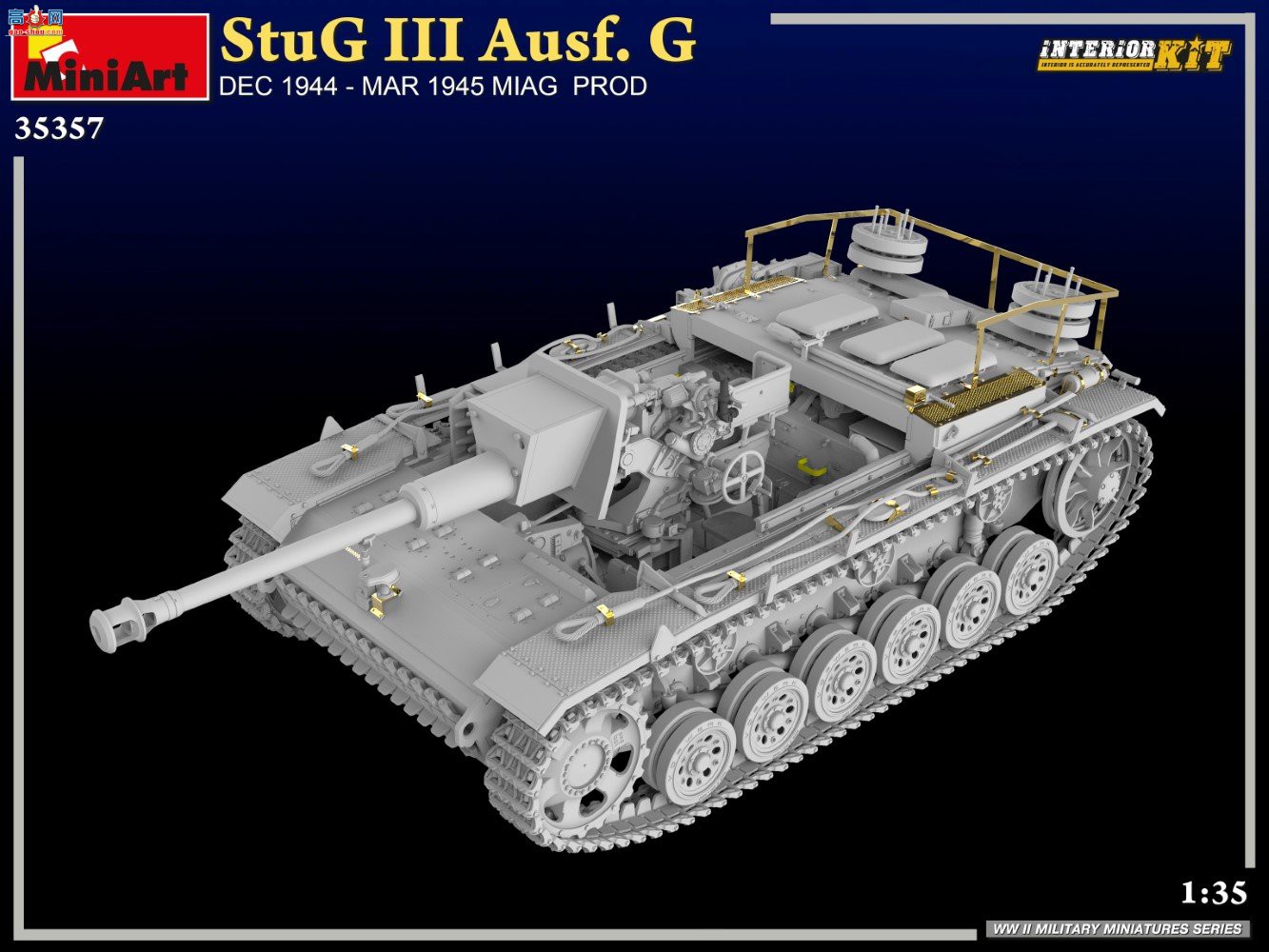MiniArt ̹�� 35357 StuG III Ausf.G 1944��12�¨C1945��3��MIAG��Ʒȫ�ڹ�