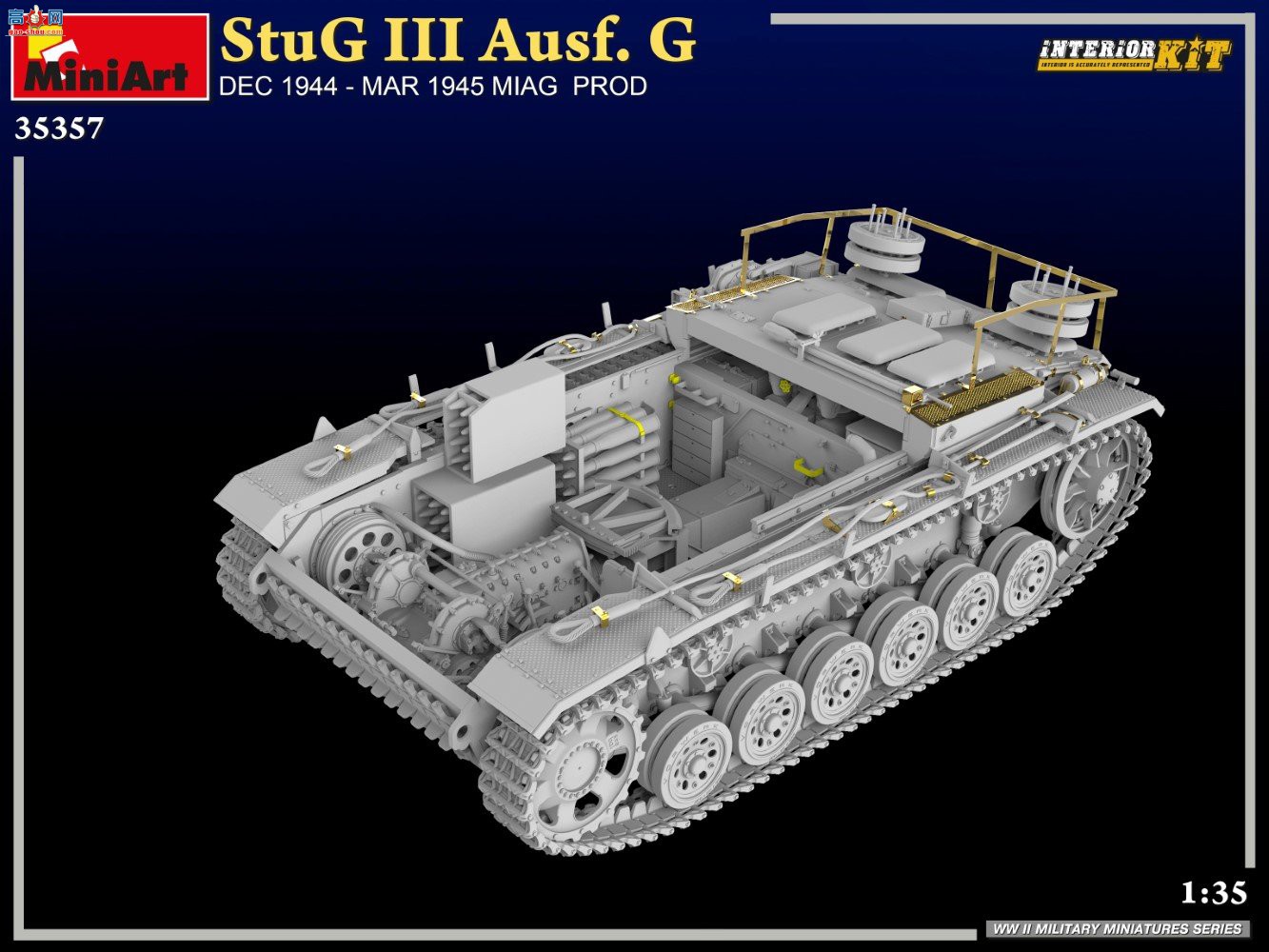 MiniArt ̹�� 35357 StuG III Ausf.G 1944��12�¨C1945��3��MIAG��Ʒȫ�ڹ�