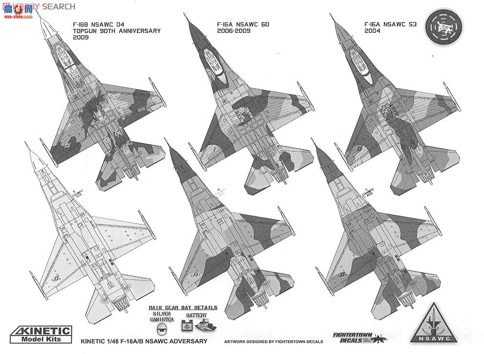 KINETIC ս 48004 F-16A/B NSAWC 