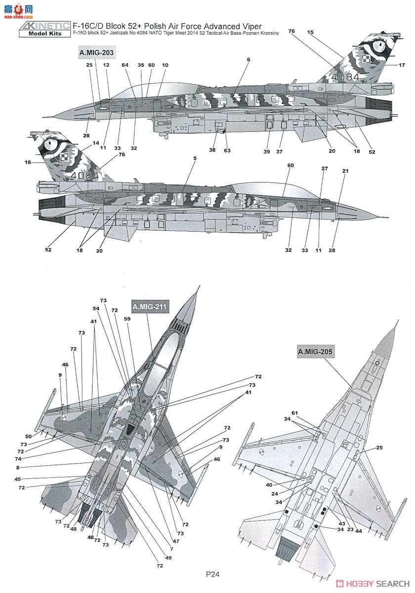 KINETIC 48076 F-16C/D Block 52+ վ߼ 2013/2014