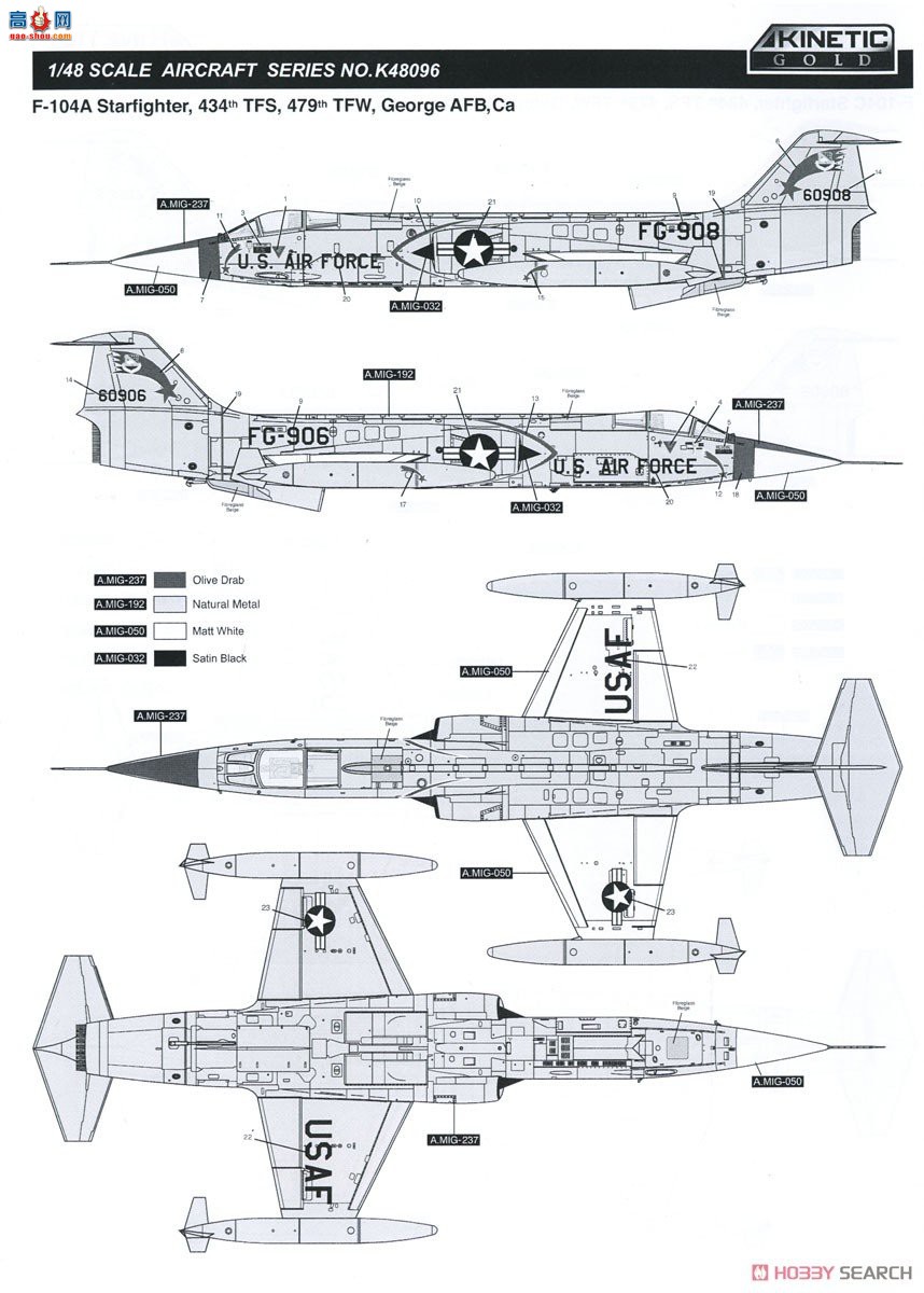 KINETIC 48096 F-104A/C վǼս