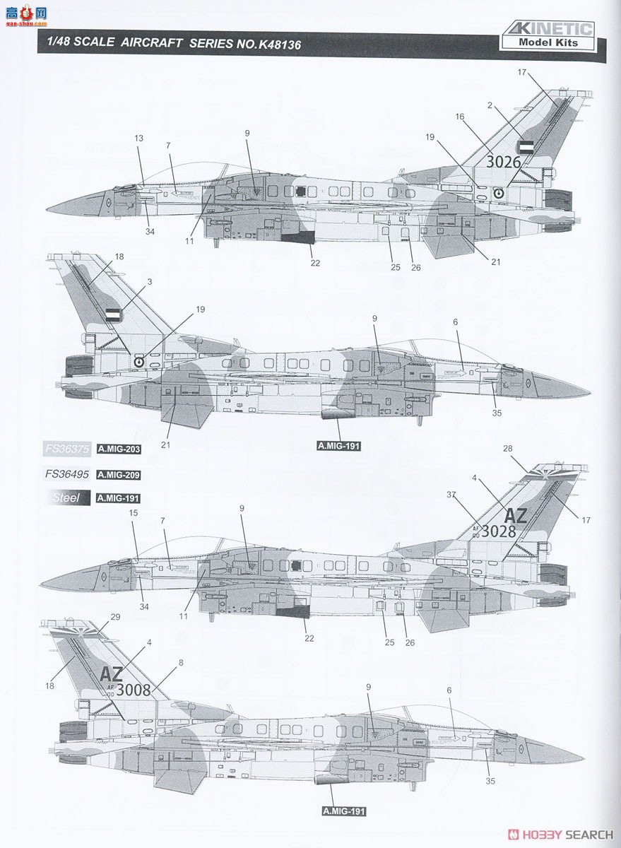 KINETIC 48136 F-16E/F Block 60