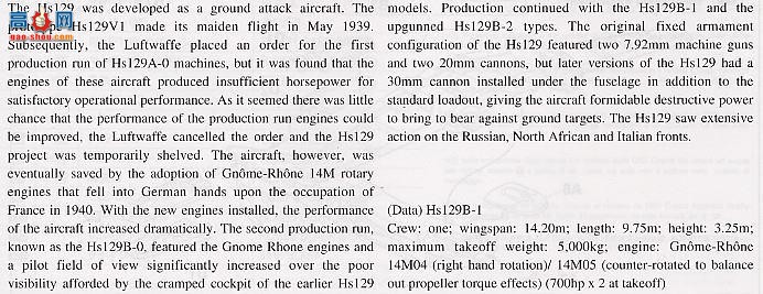 ȴ ս 09422  Hs129B-1 7.92mmǹװ