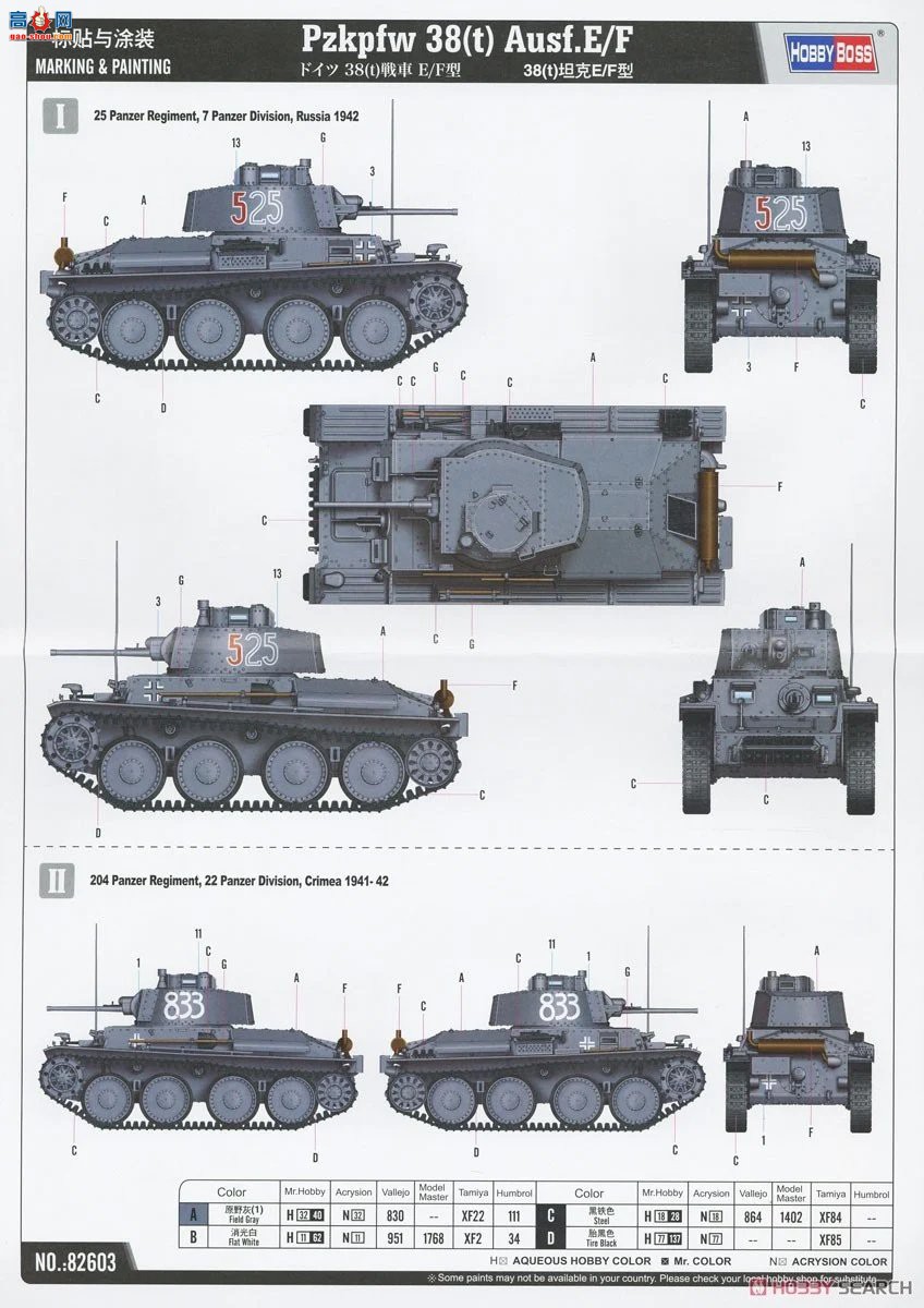 HobbyBoss ̹ 82603 38(t)̹E/F