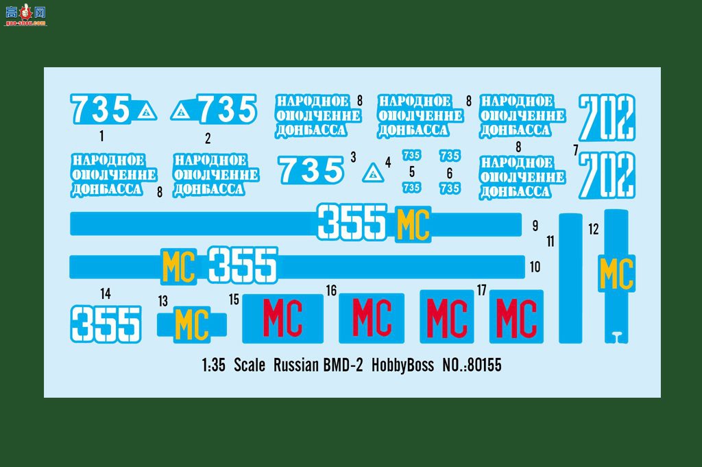 HobbyBoss ̹ 80155 ˹BMD-2ɡս-