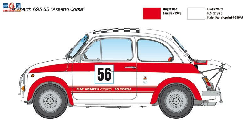  ITALERI  4705  ˹ 695SS/Asset Corsa-