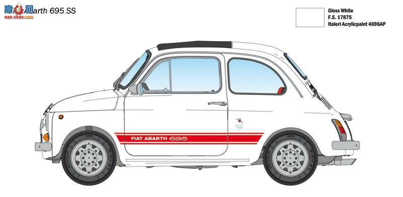  ITALERI  4705  ˹ 695SS/Asset Corsa-