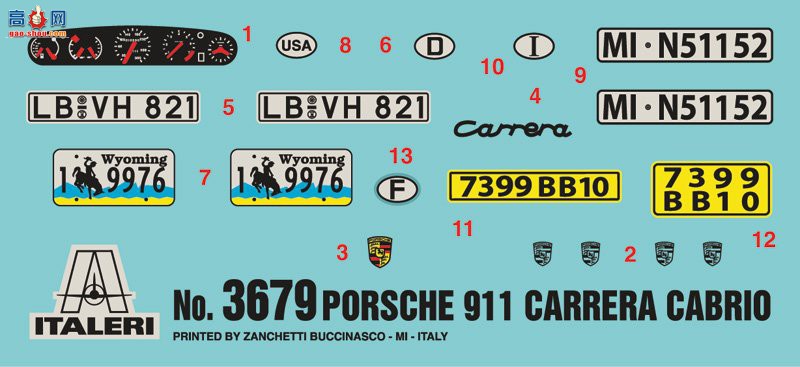  ITALERI ܳ 3679 ʱ 911 -