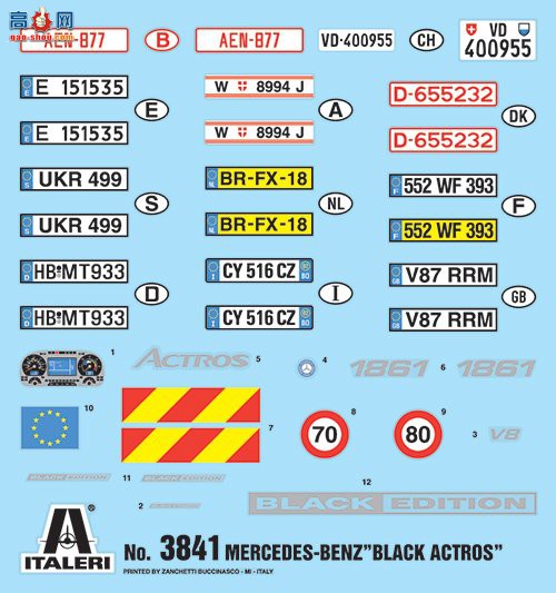 ITALERI  3841 ÷˹ Actros ɫ-