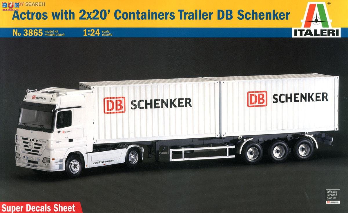  ITALERI  3865 Actros 2x20' Cont. ϳ-